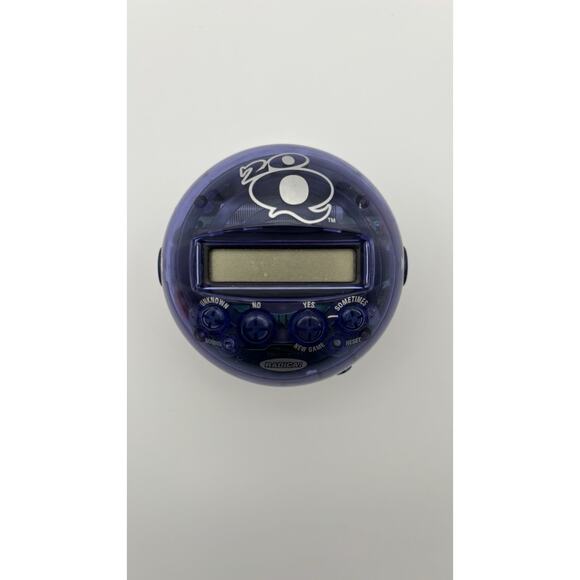 Radica 20Q 20 Questions Electronic Handheld Game 2005 Purple Tested & Works - Picture 7 of 11